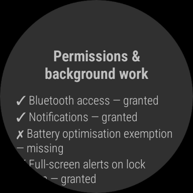Permissions on the watch: what monitoring is granted